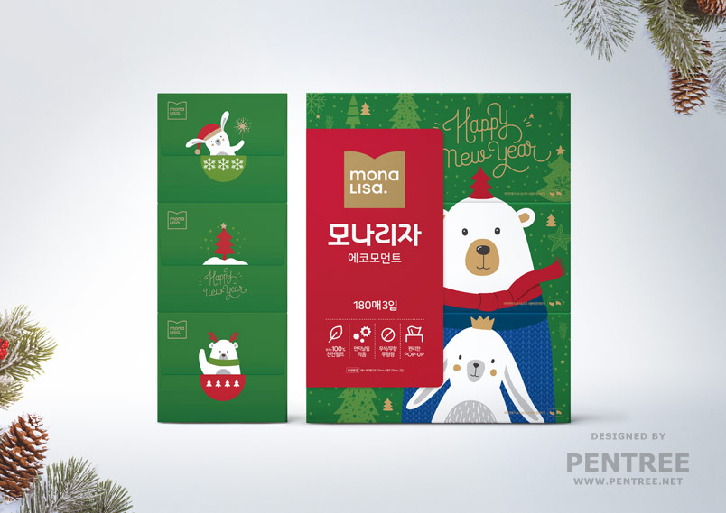 MONALISA - CHRISTMAS FACIAL TISSUE